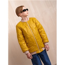 Бомбер демисезонный для мальчика "Тренд" горчица