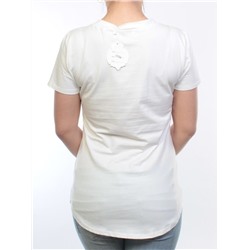 L2336 Футболка женская (95% хлопок, 5% полиэстер) размер свободный 42-44