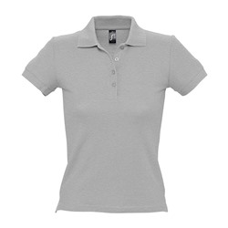 Рубашка поло женская People 210, серый меланж