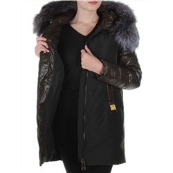 8186 Пальто женское с натуральным мехом Jarius размер XL - 48 российский