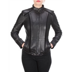 1806 BLACK Куртка кожаная женская размер S - 42 российский