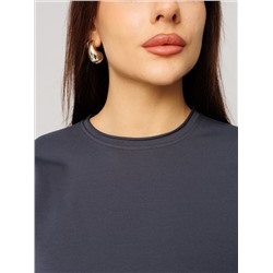 Женский лонгслив из футера 2-х нитки Lingeamo графит ВК-25 (33)