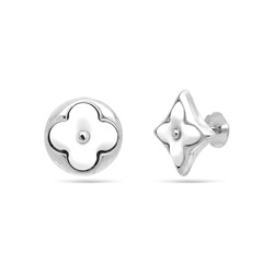Серьги из серебра оникс, МЦВ2048-1б