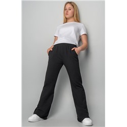 Брюки-клеш для девочки из футера Happyfox