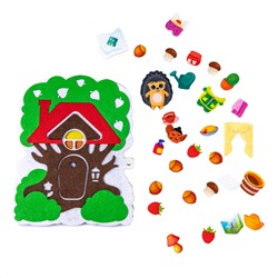 Набор из фетра на липучках "Дом Ежика" (европодвес)