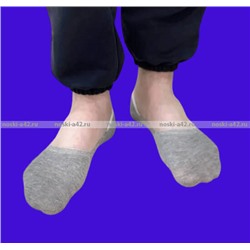 Следки мужские короткие (с силиконом) однотонные