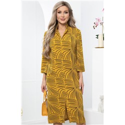 Платье "Мира" (горчица) П5318