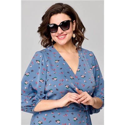 EVA GRANT 7088 голубой, Платье