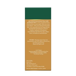 24K GOLD, Concentrate Pure Gold Treatment Oil, Biotique (Концентрированное МАСЛО ДЛЯ ЛИЦА с ЗОЛОТОМ 24К, Для всех типов кожи, Биотик), 30 мл.