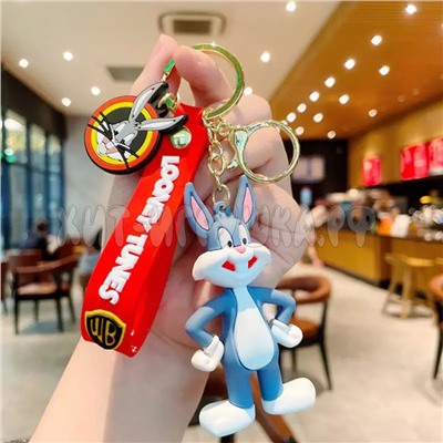 Брелок большой силиконовый с карабином Looney Tunes / Луни Тюнз / Багз Банни в ассортименте br_ltun, br_ltun