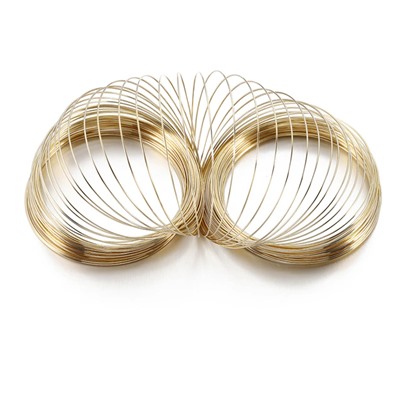 Проволока с эффектом памяти, 60 мм*0,6 мм (SF-7366) розовое золото