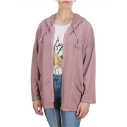 881 PINK Худи длинное женское (95% хлопок, 5% полиэстер) размер 60