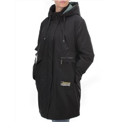 22-908 BLACK Куртка демисезонная женская (100 гр. синтепон) PLOOEPLOO размер 50