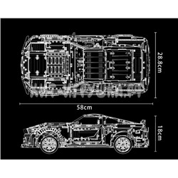 Конструктор Суперкар Мустанг 3386 дет. K135, K135