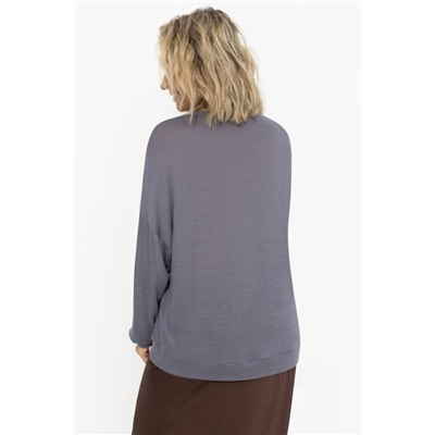 Свитшот серый в стиле oversize