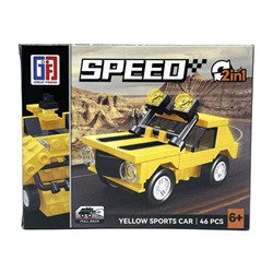 Конструктор SPEED 2в1 Джип-трансформер 122дет. 21*15см  / 123-717