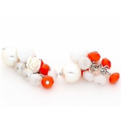 Серьги PR2894 коралл
