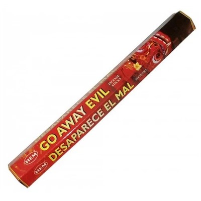 Hem Incense Sticks GO AWAY EVIL (Благовония УХОДИ ЗЛО, Хем), уп. 20 палочек.