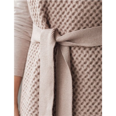 Удлиненный жилет из пряжи с кашемиром