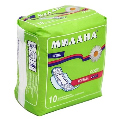 МИЛАНА Прокладки гиг. Ultra Софт Нормал (4 кап.) 10шт.  301