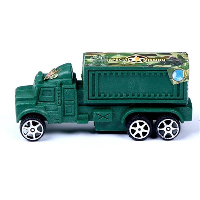 Машинка с часами, военный, МИКС