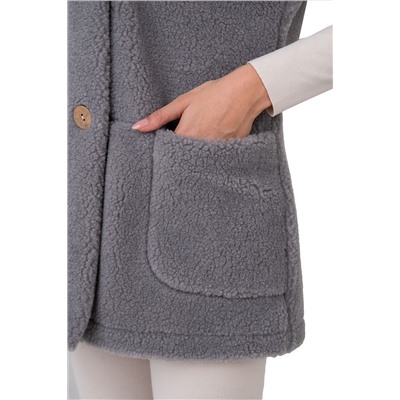 Жилет женский WOOL цвет СЕРЫЙ