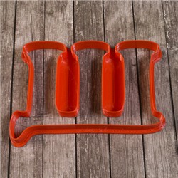 Вырубка для пряника "буква Щ" пластик, 8 см