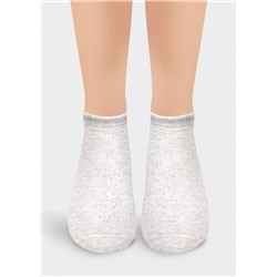 CLE Носки дет.С1219 20-22,22 апельсин люрекс, меланж св.бежевый