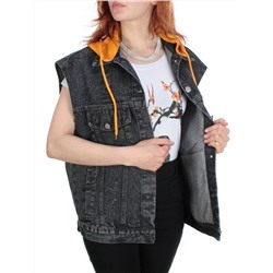 806 BLACK/SAND Джинсовый жилет женский (100% хлопок) размер 58
