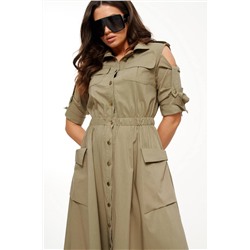 Beautiful&Free 6029 хаки, Платье