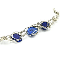 Браслет азурит, 17,5см