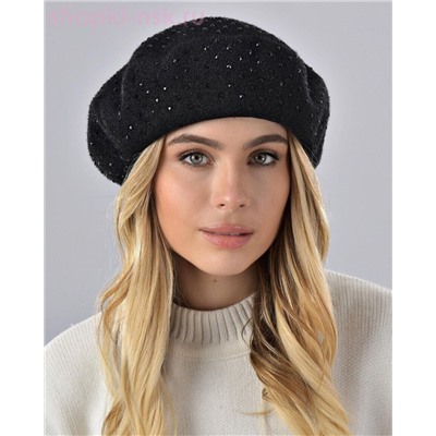 Бархат стразы россыпь Берет флис (56-58)