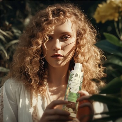 Ayurvedic Shampoo GOTU KOLA & TULSI, Indibird (Аюрведический шампунь ГОТУ КОЛА И ТУЛСИ (туласи) С ПРОТЕИНАМИ ШЕЛКА, для сухих волос, Индибёрд), 250 мл.