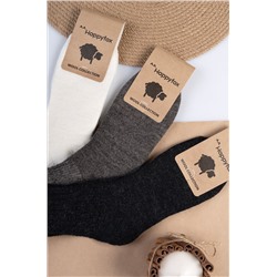 Женские шерстяные носки 3 пары Happyfox