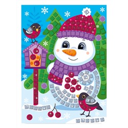 Аппликация для детей «Снеговик» (200 элементов)