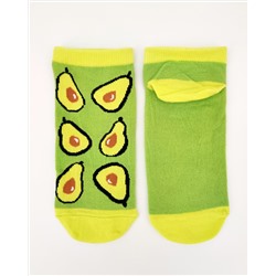 Короткие носки р.35-40 "fruit" avocado