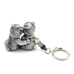 Брелок из мрамолита "Близнецы" 42*27*34мм