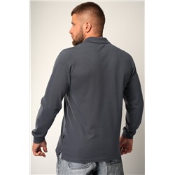 Мужской базовый лонгслив-поло Happyfox