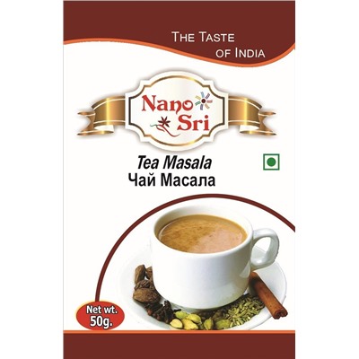 TEA MASALA, Nano Sri (ЧАЙ МАСАЛА, Нано Шри), 50 г.