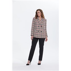 Alani Collection 1770 коричневая_клетка, Брюки,  Жакет