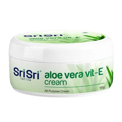 ALOE VERA VIT-E Cream Sri Sri Tattva (Многоцелевой крем с Алоэ (алое) вера и Витамином Е, Шри Шри Таттва), 100 г.