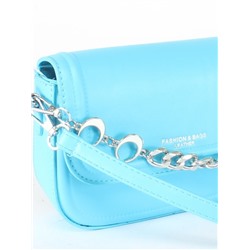 Сумка женская искусственная кожа Ch&K-9261-1,  1отд,  плечевой ремень,  голубой 255065