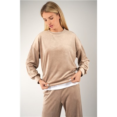 Женский велюровый костюм оверсайз Happyfox