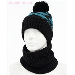 Q 201 D 201 Комплект флис (колпак+снуд) (52-54)