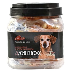 Лакомство Г/К Длинноух Миники (Сушеные ушки кролика с крольчатиной), 270г АГ