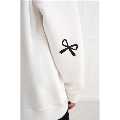 Свитшот оверсайз для девочки из футера трехнитки Happyfox