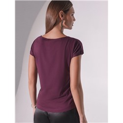 Нарядная футболка с принтом пайетками