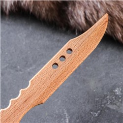 Сувенирное деревянное оружие "Нож самурая", 31 х 4,5 см, массив бука, микс