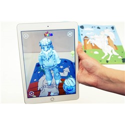 Живая Раскраска "Пираты &Рыцари" А4, мягкая обложка