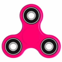Антистресс Hand Spinner Спиннер 8см розовый с черными вставками SH 999372